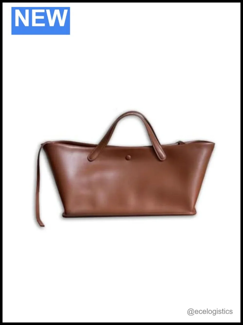 Designer Oversized Tote Bag with Leather Shoulder Strap, Top Handle, Canvas